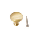 Spira Brass - Mushroom 32mm Cupboard Knob - Satin Brass - SB2330SB - Choice Handles