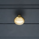 Spira Brass - Mushroom 38mm Cupboard Knob  - Polished Brass Unlacquered - SB2331PBUL - Choice Handles