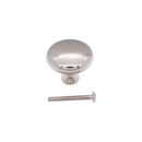 Spira Brass - Mushroom 38mm Cupboard Knob  - Polished Nickel - SB2331PN - Choice Handles