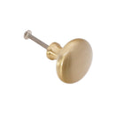 Spira Brass - Mushroom 38mm Cupboard Knob  - Satin Brass - SB2331SB - Choice Handles