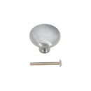 Spira Brass - Mushroom 38mm Cupboard Knob  - Satin Chrome - SB2331SC - Choice Handles