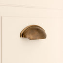 Spira Brass - Tulip Cup Drawer Pull  - Antique Brass - SB2335ANT - Choice Handles
