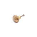 Spira Brass - Hammered Mushroom 32mm Cupboard Knob  - Aged Brass - SB2337AB - Choice Handles