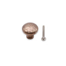 Spira Brass - Hammered Mushroom 32mm Cupboard Knob  - Antique - SB2337AT - Choice Handles