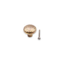 Spira Brass - Hammered Mushroom 38mm Cupboard Knob - Aged Brass - SB2338AB - Choice Handles