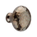 Spira Brass - Hammered Mushroom 38mm Cupboard Knob - Antique - SB2338AT - Choice Handles