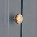 Spira Brass - Hammered Mushroom 38mm Cupboard Knob - Antique - SB2338AT - Choice Handles