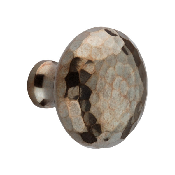 Spira Brass - Hammered Mushroom 38mm Cupboard Knob - Antique - SB2338AT - Choice Handles