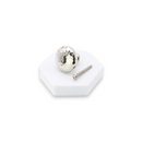 Spira Brass - Hammered Mushroom 38mm Cupboard Knob - Polished Nickel - SB2338PN - Choice Handles