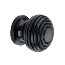 Spira Brass - Beehive Large Cupboard Knob - Ebonised - SB2339L - Choice Handles