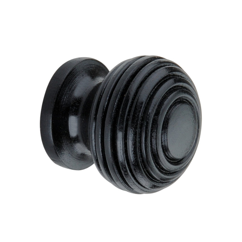 Spira Brass - Beehive Large Cupboard Knob - Ebonised - SB2339S - Choice Handles