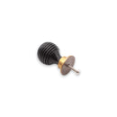 Spira Brass - Ebonised Preston Small Cupboard Knob  - Aged Brass - SB2342AB - Choice Handles
