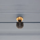 Spira Brass - Ebonised Preston Small Cupboard Knob  - Aged Brass - SB2342AB - Choice Handles