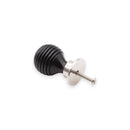 Spira Brass - Ebonised Preston Small Cupboard Knob  - Polished Nickel - SB2342PN - Choice Handles