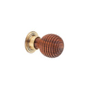 Spira Brass - Rosewood Preston Large Cupboard Knob  - Aged Brass - SB2343AB - Choice Handles