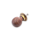 Spira Brass - Rosewood Preston Large Cupboard Knob  - Aged Brass - SB2343AB - Choice Handles