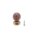 Spira Brass - Rosewood Preston Large Cupboard Knob  - Aged Brass - SB2343AB - Choice Handles