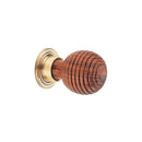 Spira Brass - Rosewood Preston Small Cupboard Knob  - Aged Brass - SB2344AB - Choice Handles