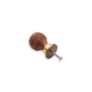 Spira Brass - Rosewood Preston Small Cupboard Knob  - Aged Brass - SB2344AB - Choice Handles