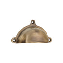Spira Brass - Cottage Cup Pull - Antique Brass -SB2345ANT - Choice Handles