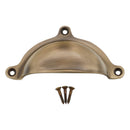 Spira Brass - Cottage Cup Pull - Antique Brass -SB2345ANT - Choice Handles