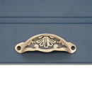 Spira Brass - Floral Cup Pull - Antique Brass -SB2346ANT - Choice Handles