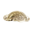 Spira Brass - Floral Cup Pull - Polished Brass - SB2346PB - Choice Handles