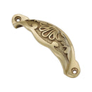 Spira Brass - Floral Cup Pull - Polished Brass - SB2346PB - Choice Handles
