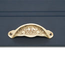 Spira Brass - Floral Cup Pull - Polished Brass - SB2346PB - Choice Handles