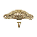 Spira Brass - Floral Cup Pull - Polished Brass - SB2346PB - Choice Handles
