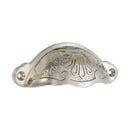 Spira Brass - Floral Cup Pull - Polished Nickel - SB2346PN - Choice Handles
