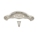 Spira Brass - Floral Cup Pull - Polished Nickel - SB2346PN - Choice Handles