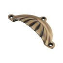 Spira Brass - Shell Cup Pull - Antique Brass -SB2347ANT - Choice Handles