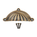 Spira Brass - Shell Cup Pull - Antique Brass -SB2347ANT - Choice Handles