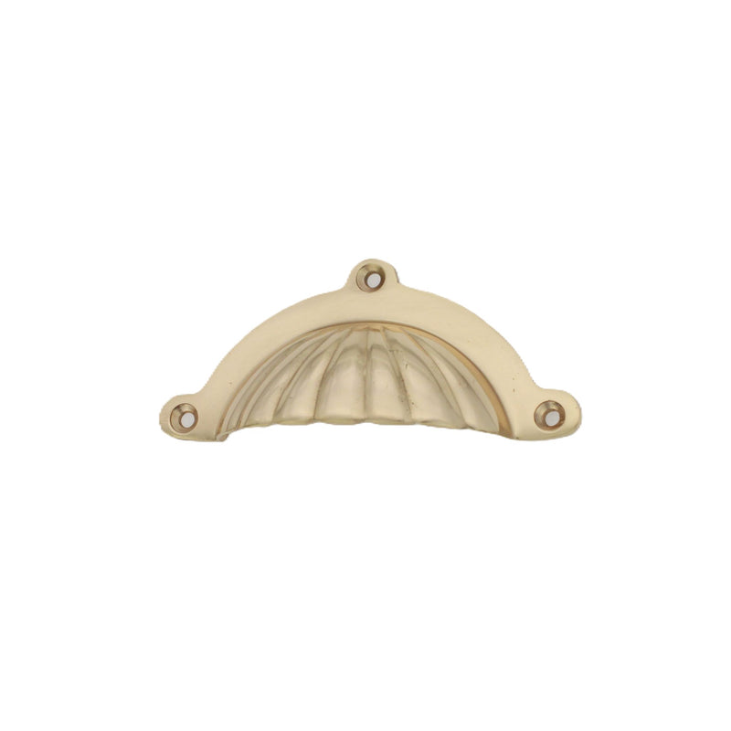 Spira Brass - Shell Cup Pull - Polished Brass - SB2347PB - Choice Handles