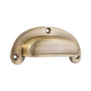 Spira Brass - Traditional Cup Pull - Antique Brass -SB2348ANT - Choice Handles
