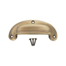 Spira Brass - Traditional Cup Pull - Antique Brass -SB2348ANT - Choice Handles