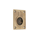 Spira Brass - Ring Pull Square Flush - Antique Brass -SB2349ANT - Choice Handles