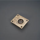 Spira Brass - Ring Pull Square Flush - Antique Brass -SB2349ANT - Choice Handles
