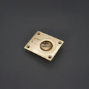 Spira Brass - Ring Pull Square Flush - Polished Brass - SB2349PB - Choice Handles
