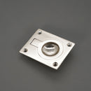 Spira Brass - Ring Pull Square Flush - Polished Nickel - SB2349PN - Choice Handles