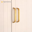 Spira Brass - Curve Bar Cabinet Handle Small  - Satin Brass - SB2401SB - Choice Handles