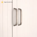 Spira Brass - Curve Bar Cabinet Handle Large  - Satin Silver - SB2403SS - Choice Handles