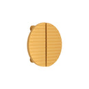Spira Brass - Striped Half Moon Door Handles Small  - Satin Brass - SB2405SB - Choice Handles