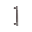 Spira Brass - Knurled Bar Handles Medium  - Gunmetal Grey - SB2414GG - Choice Handles