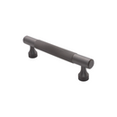 Spira Brass - Knurled Bar Handles Medium  - Gunmetal Grey - SB2414GG - Choice Handles