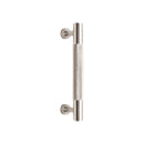 Spira Brass - Knurled Bar Handles Medium  - Satin Silver - SB2414SS - Choice Handles