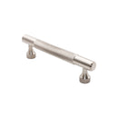 Spira Brass - Knurled Bar Handles Medium  - Satin Silver - SB2414SS - Choice Handles