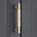 Spira Brass - Knurled Bar Handles Medium  - Satin Silver - SB2414SS - Choice Handles