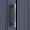 Spira Brass - Knurled Bar Handles Large  - Gunmetal Grey - SB2415GG - Choice Handles